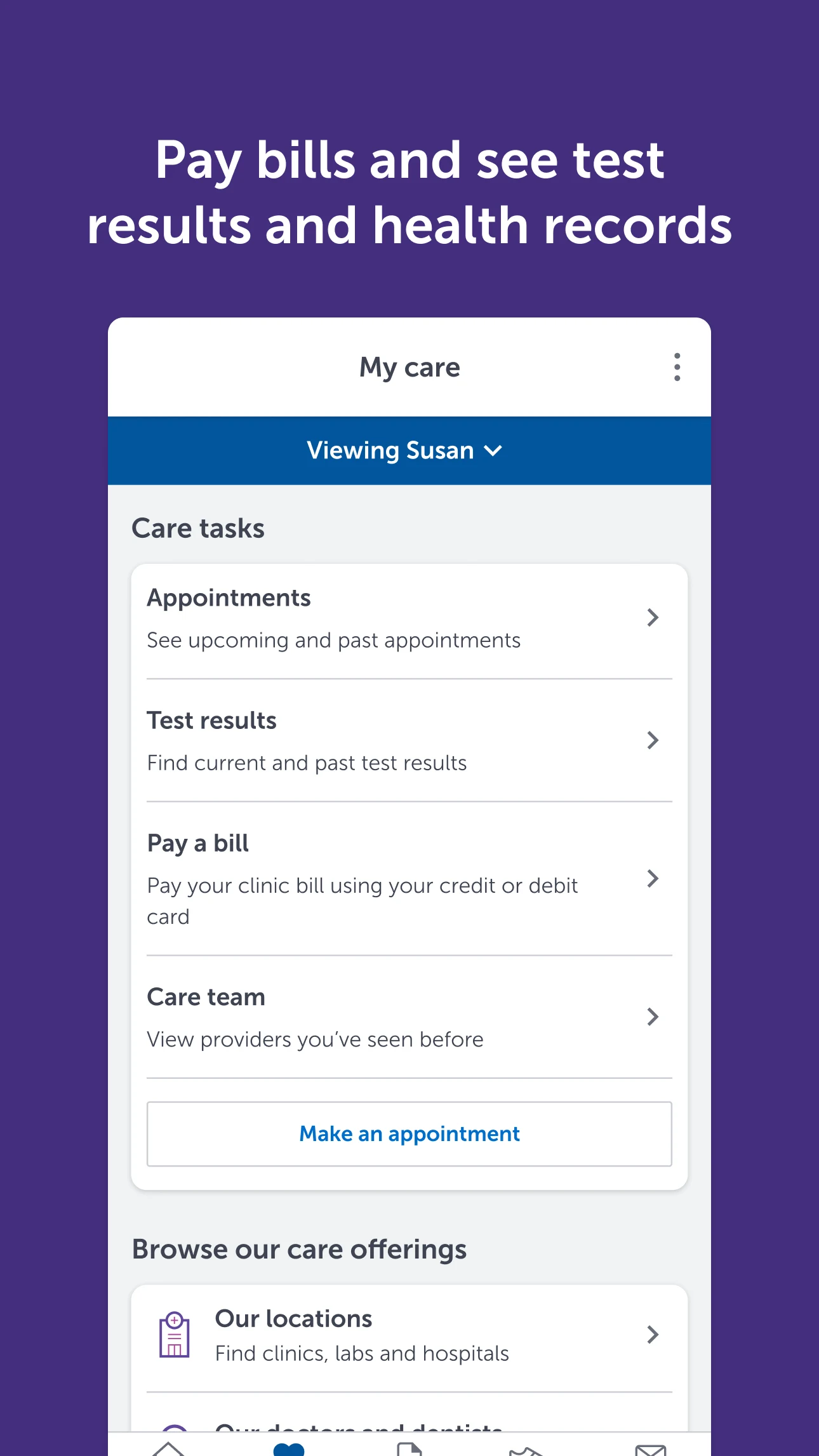 HealthPartners screenshot