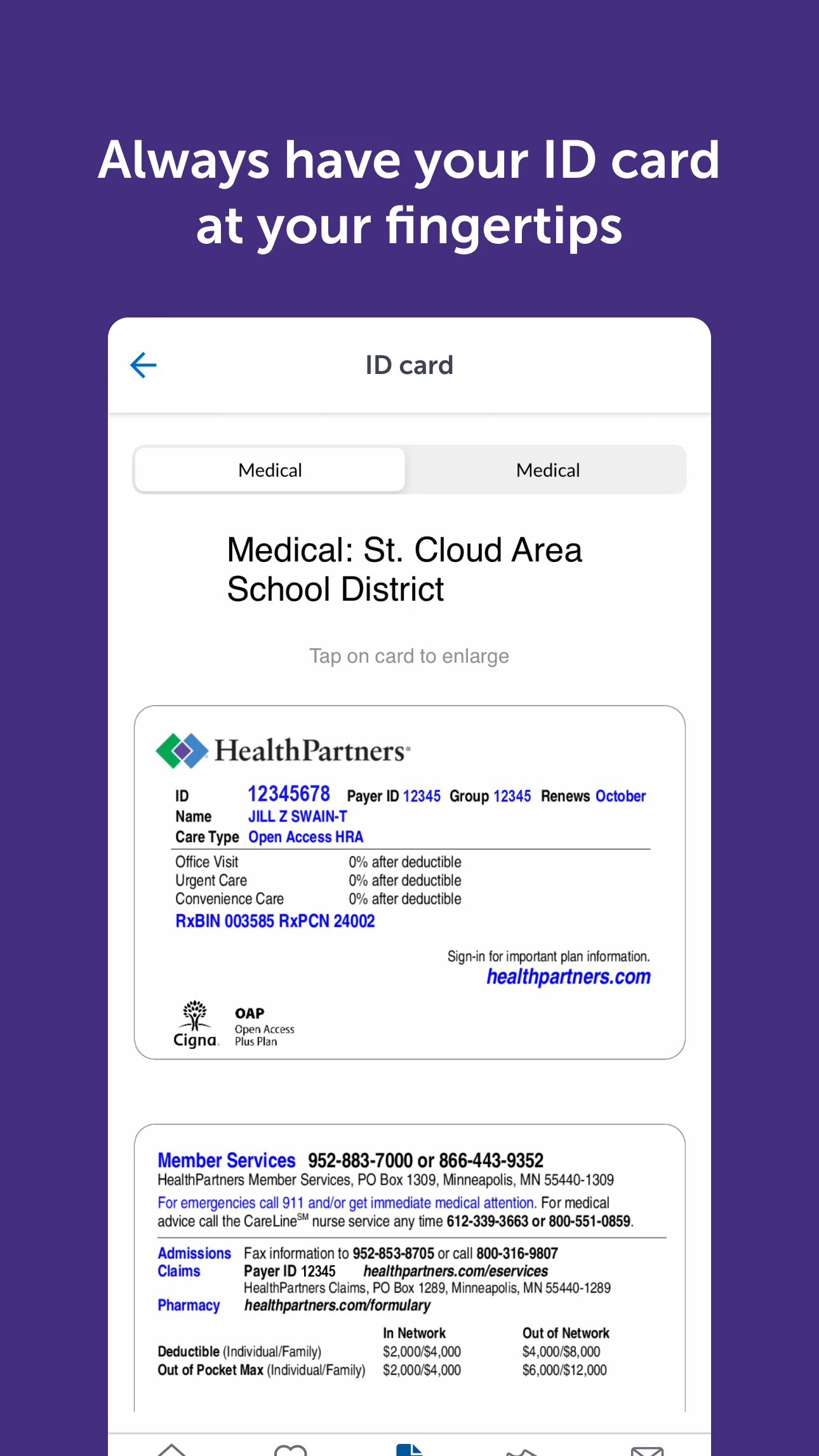 HealthPartners screenshot